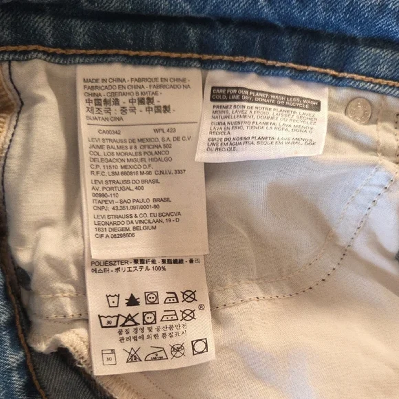 RARE Levi’s Embroidered Floral Poppy Jeans - Straight Leg - Size 29 - BoHo Luxur - Picture 11 of 12